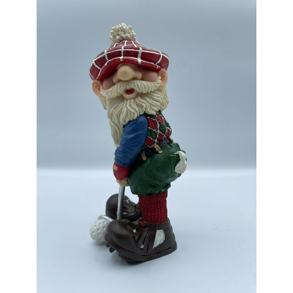 Ganz Golfing Santa Golfer Figurine Christmas 8.5”